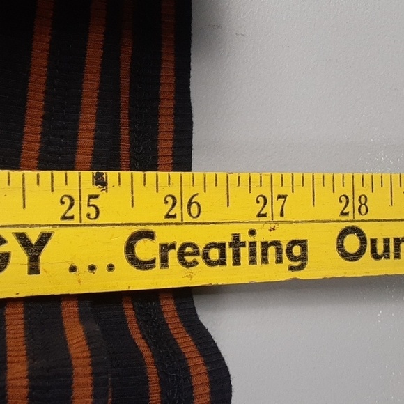 Talbots Bergen Stripe Button Long Sleeve Ribbed Turtle Neck Top - Picture 5 of 11